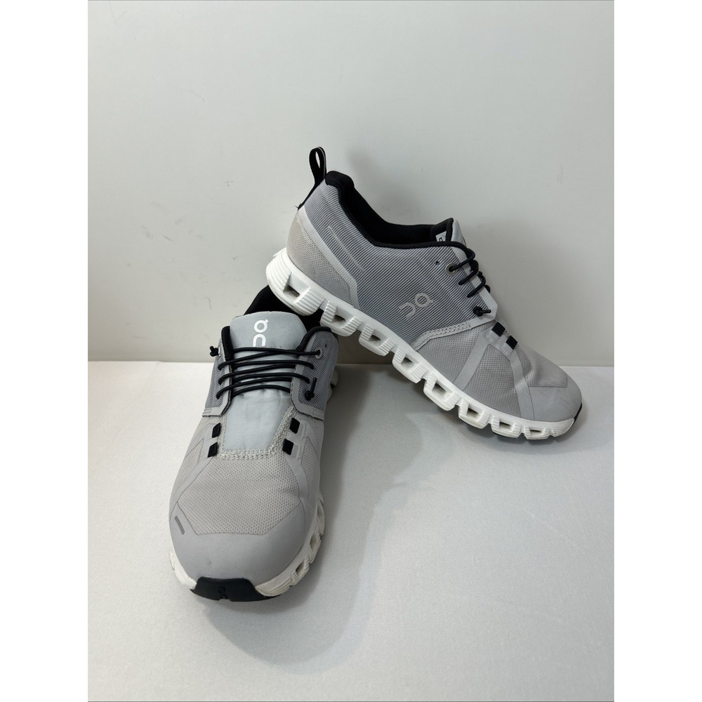 ON Cloud 5 Waterproof Women's 8 Running Shoes Glacier Grey White 59.98837 READ!